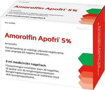 Apofri Amorolfin Medicinskt Nagellack 5% 3 ml