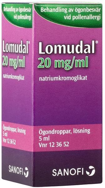 Lomudal Ögondroppar 20mg/ml 5ml