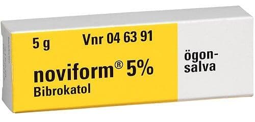 Noviform 5% Ögonsalva 5g