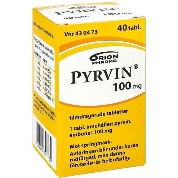 Pyrvin 100mg 40 st Tablett