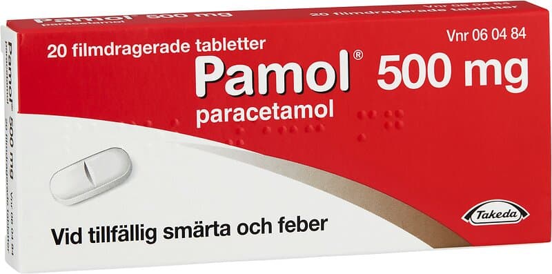 Takeda Pharma Pamol 500mg 20 Tabletter