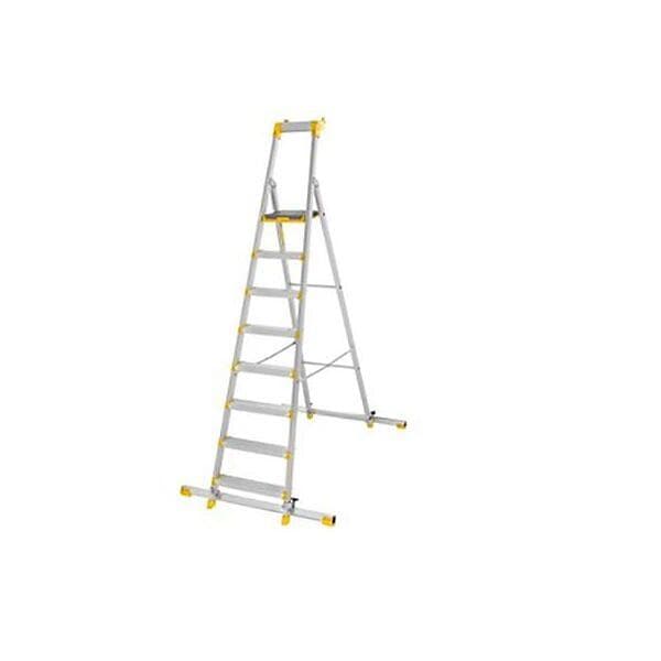 Wibe 55P Trappstege med certifierat aluminium med stegfot 8 steg