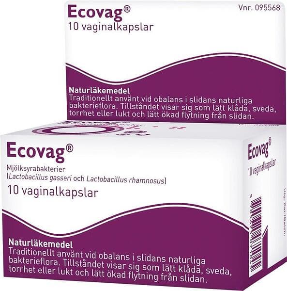 Ecovag Vaginalkapsel Hård 10st