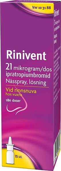 Rinivent Nasal 21ug/dos 180 doser