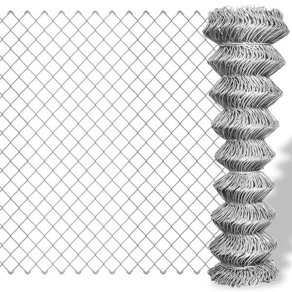 vidaXL Flätverksstängsel Galvaniserat Stål 15x1,25m