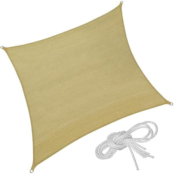 TecTake Solsegel I Polyeten Kvadratiskt 360x360cm