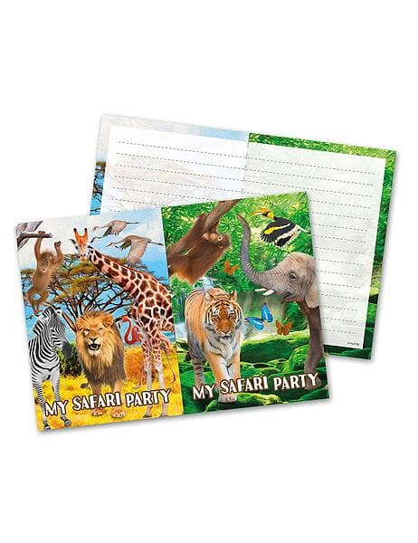 My Safari Party Inbjudningskort 8st