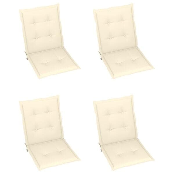 vidaXL Stolsdynor för trädgården 4-pack