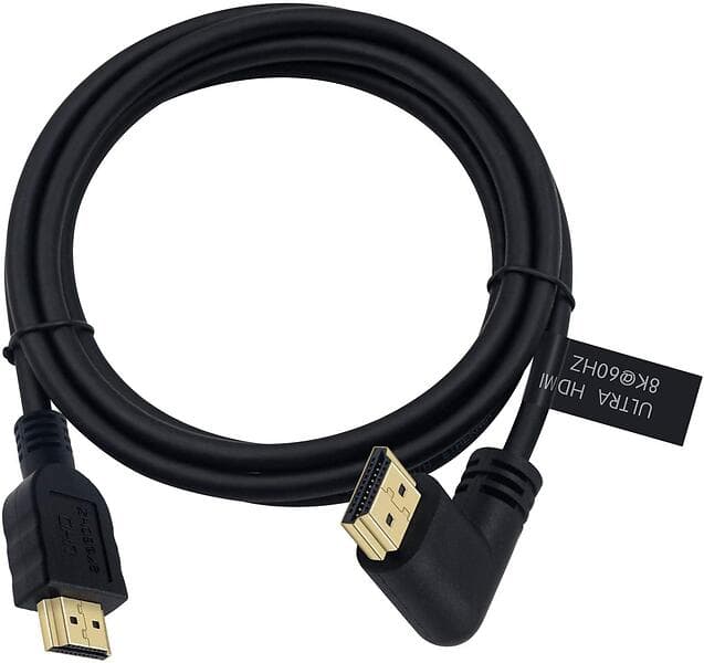 NÖRDIC HDMI - HDMI Ultra High Speed (angled) 3m