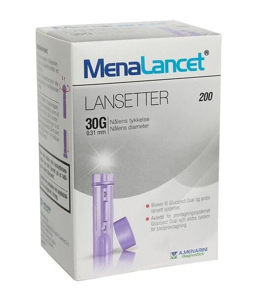 MenaLancet Lancetter 30G 200st