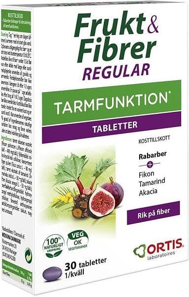 Frukt Fibrer Regular 30 Tabletter