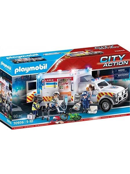 Playmobil City Action 70936 Räddningsfordon: US Ambulans