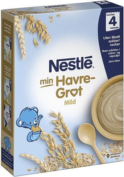 Nestle Min Havregröt Mild Naturell 4M 270g