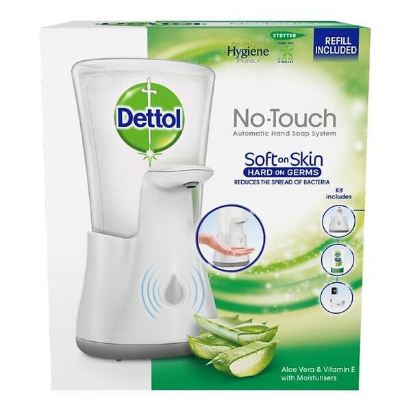 Dettol No Touch Startkit Automatisk Tvålpump 250ml (Vit)