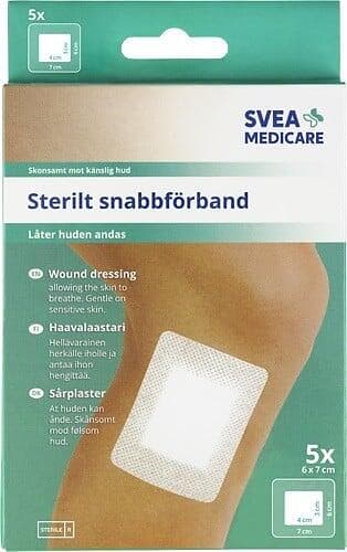 Medicare Svea Sterilt Snabbförband 6x7cm 5-pack