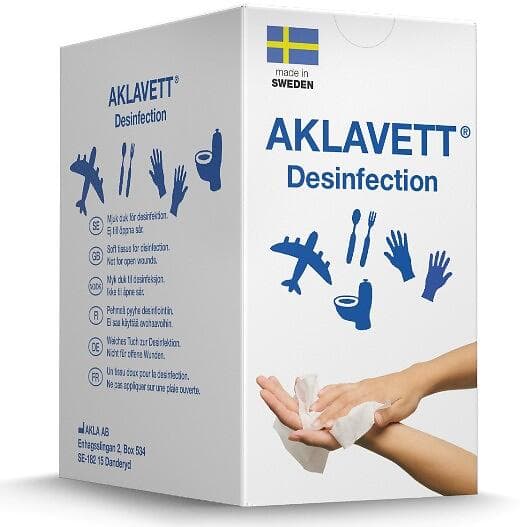 AKLA Desinficerande Våtservett 20-pack