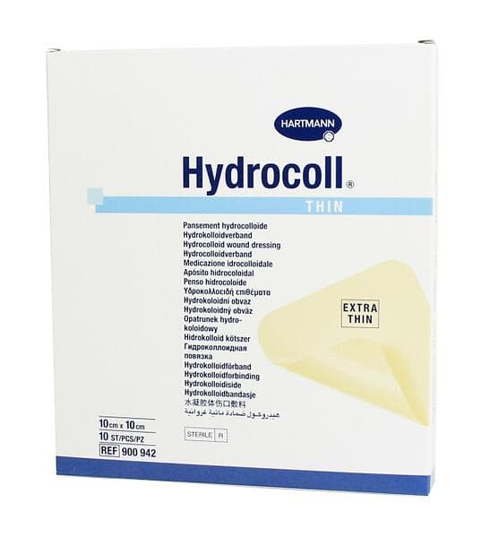 Hartmann Hydrocoll Thin Plattor 10x10cm 10-pack