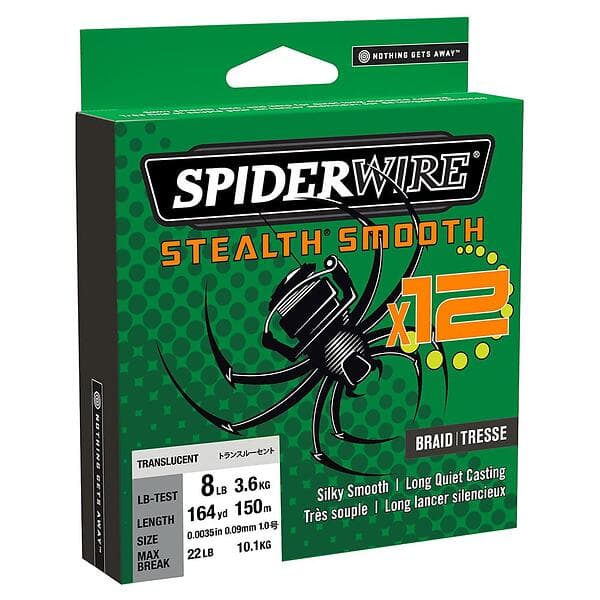 Spiderwire Stealth Smooth 12 Braid 150 M Grönt 0,070 mm