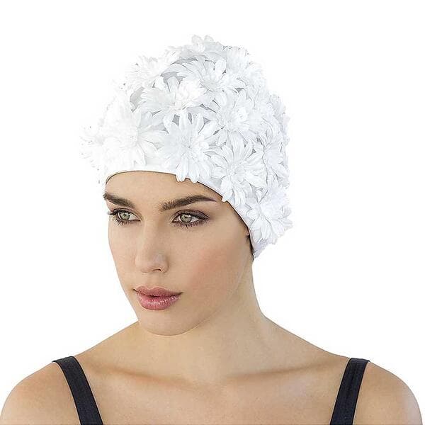 Fashy Petal Bathing Cap Vit