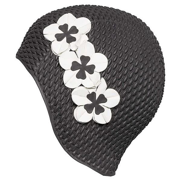Fashy Flowers Rubber Badmössa Svart