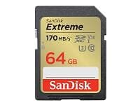 SanDisk Extreme SDXC Class 10 UHS-I U3 V30 170/80MB/s 64GB