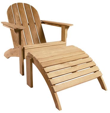 Cinas Adirondack Solstol (inkl. Fotpall)