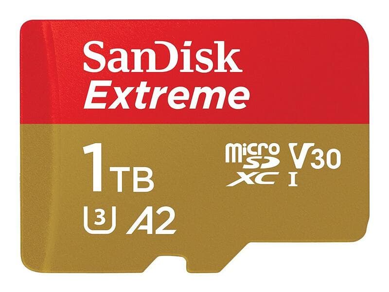 SanDisk Extreme microSDXC Class 10 UHS-I U3 V30 A2 190/130MB/s 1TB