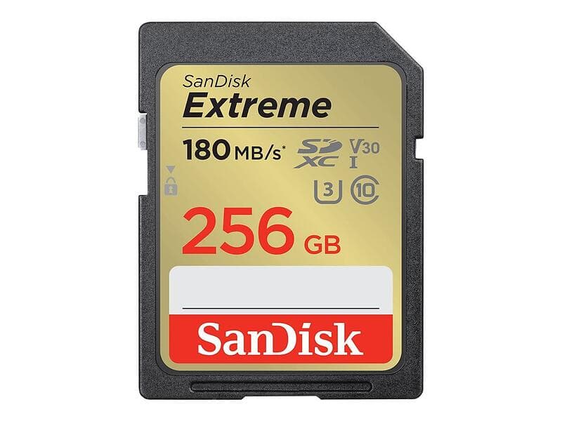 SanDisk Extreme SDXC Class 10 UHS-I U3 V30 180/130MB/s 256GB