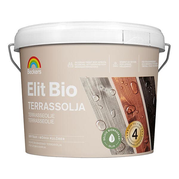 Beckers Träolja Elit Bio Brun 2,7L