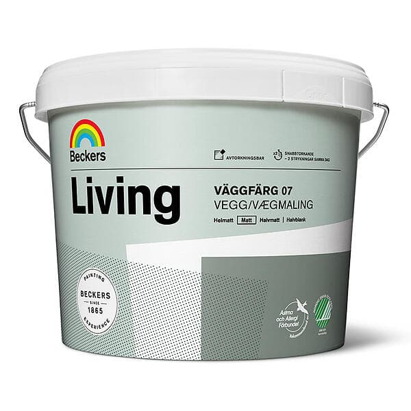 Beckers Väggfärg Living Matt Vit 3L