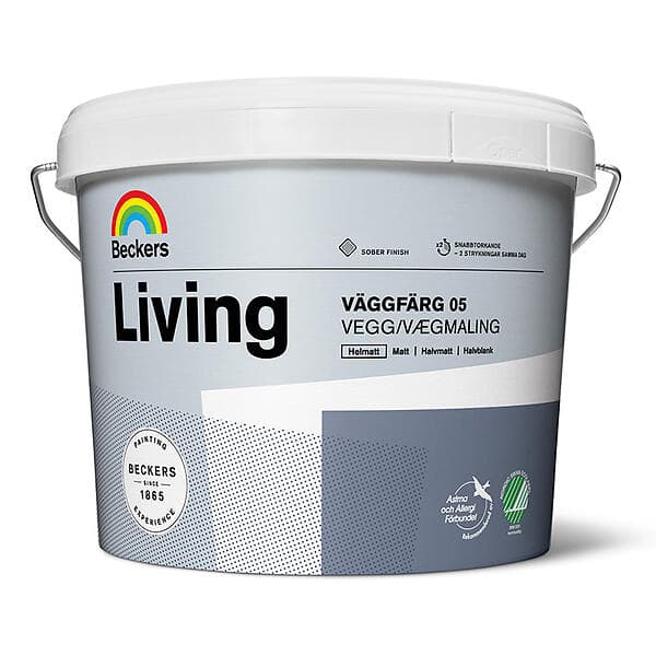 Beckers Väggfärg Living Helmatt Vit 2,7L