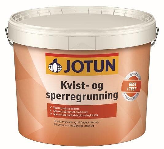 Jotun Kvist- & Spärrgrund Vit 9L