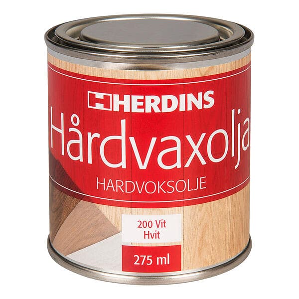 Herdins Hårdvaxolja Vit 275ml