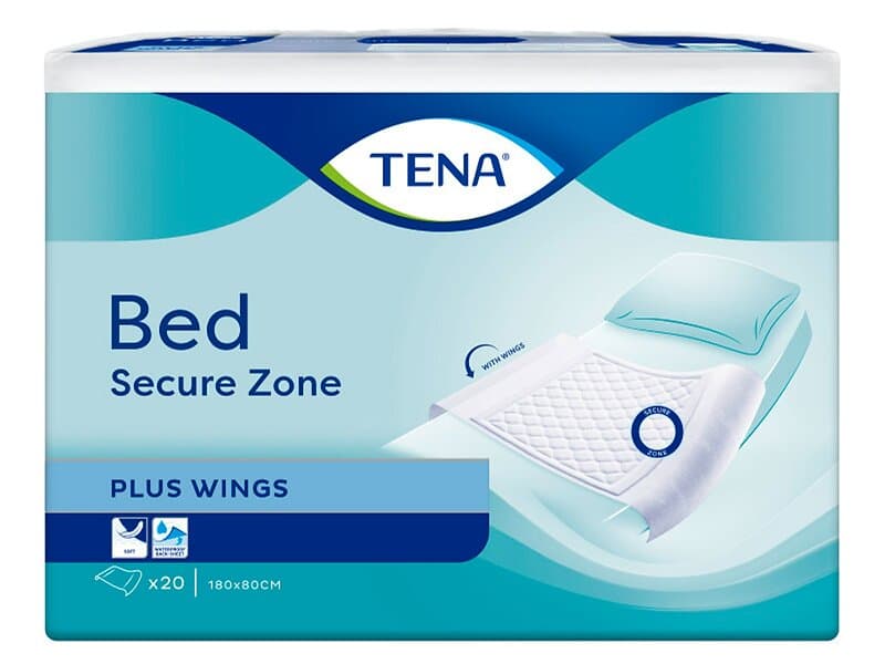 Tena Bed Secure Zone Plus Wings 180x80cm (20-pack)