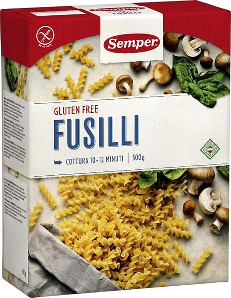 Semper Glutenfri Pasta Fusilli 500g