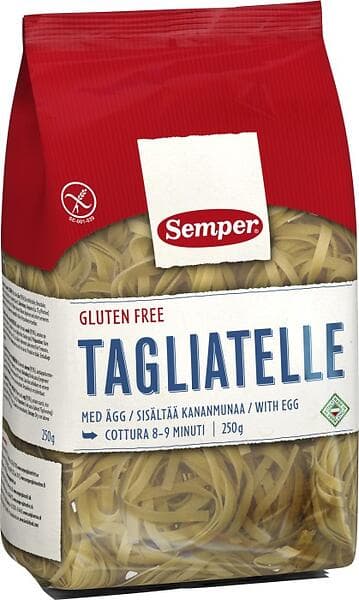 Semper Glutenfri Pasta Tagliatelle Med Ägg 250g