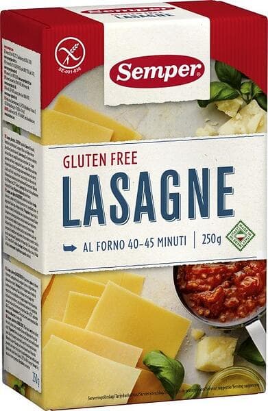 Semper Glutenfri Pasta Lasagne 250g