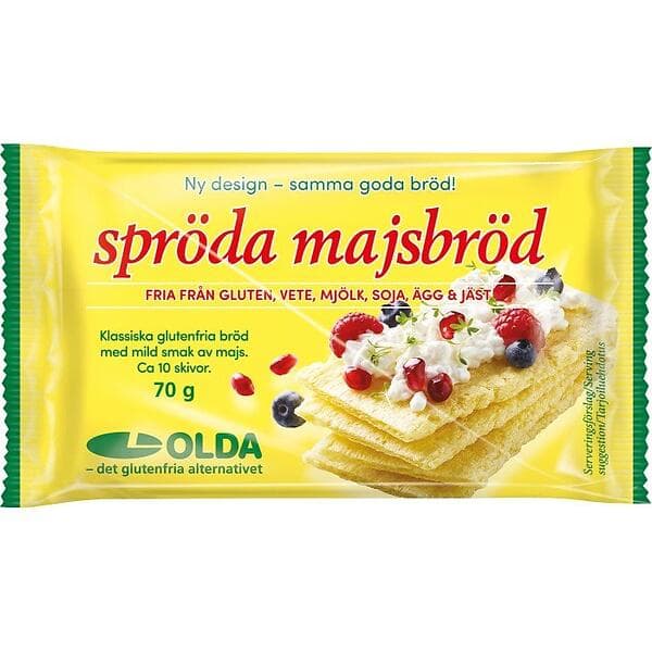 Spröda Majsbröd 70g