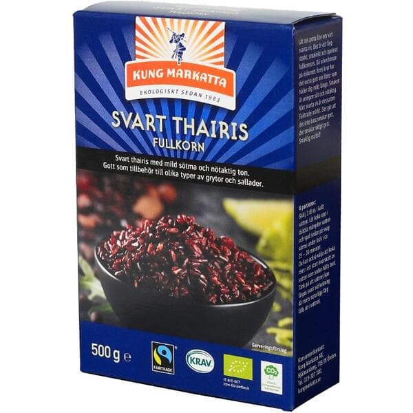 Kung Markatta Svart Thairis Krav 500g