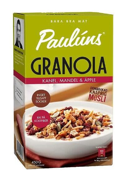 Pauluns Granola Kanel Mandel & Äpple 450g