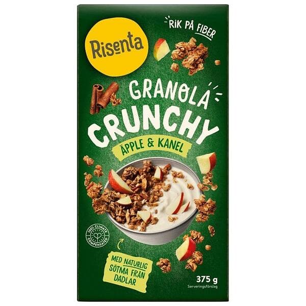 Risenta Granola Äpple & Kanel 375g