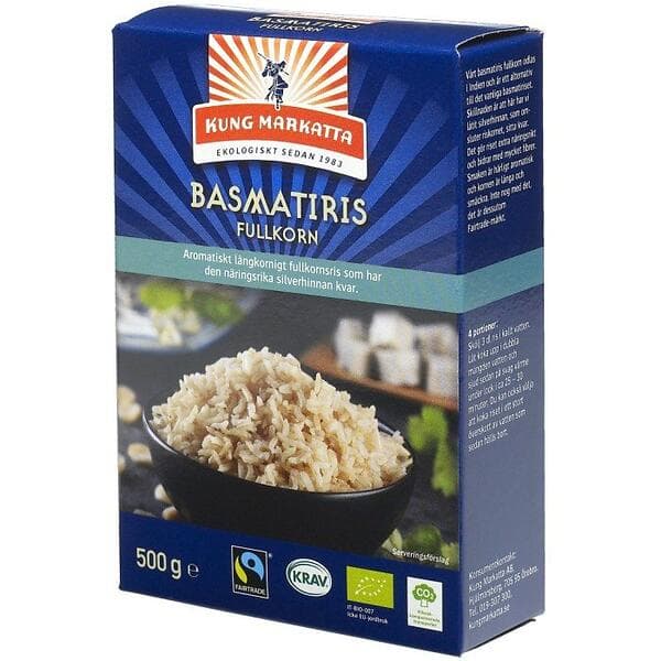 Kung Markatta Basmatiris Fullkorn 500g