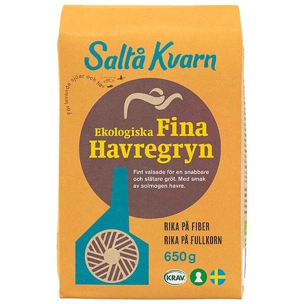 Saltå Kvarn Fina Havregryn 650g