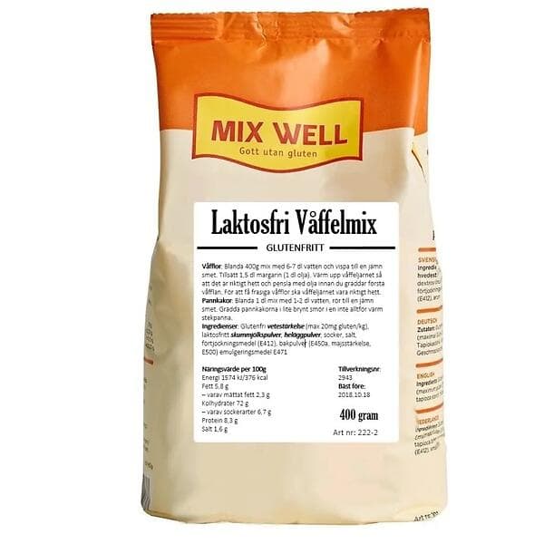 MixWell Gluten- & Laktosfri Våffelmix 400g