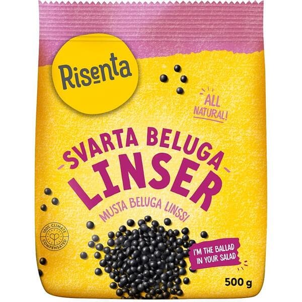 Risenta Belugalinser Svarta 500g