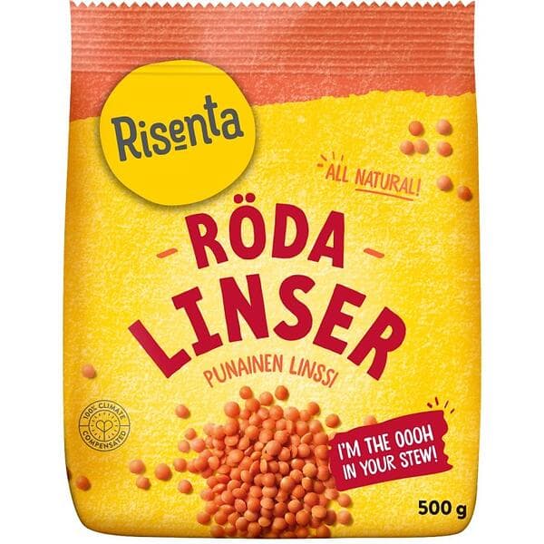 Risenta Linser Röda 500g