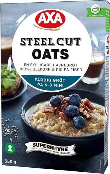 AXA Steel Cut Oats Havregryn 550g