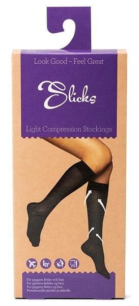Slicks Light Compression Tights Svart 20Den