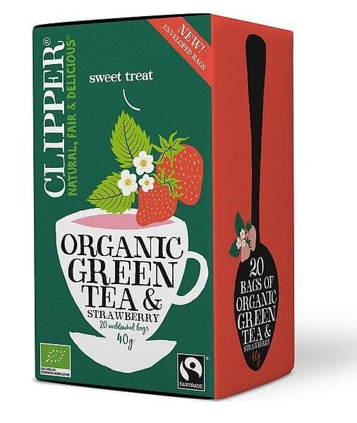 Clipper Organic Green Tea Strawberry 20st