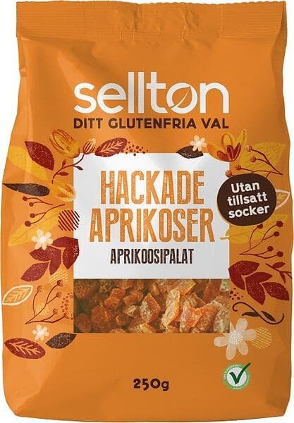 Sellton Hackade Aprikoser 250g